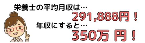 平均月収は29万、平均年収は350万