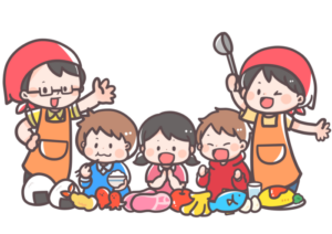 子供たちと調理者